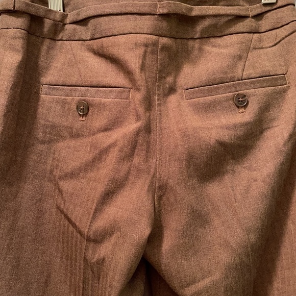Gap size 0 brown boot cut  dress pleated pants - Picture 4 of 5